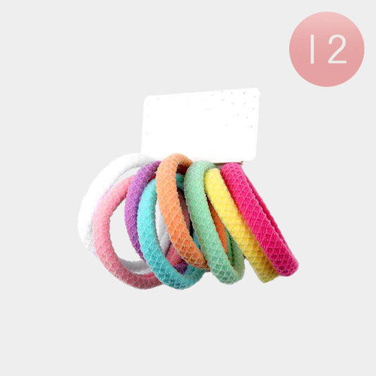 Bright Colors Classic Elastic Hairband Set: