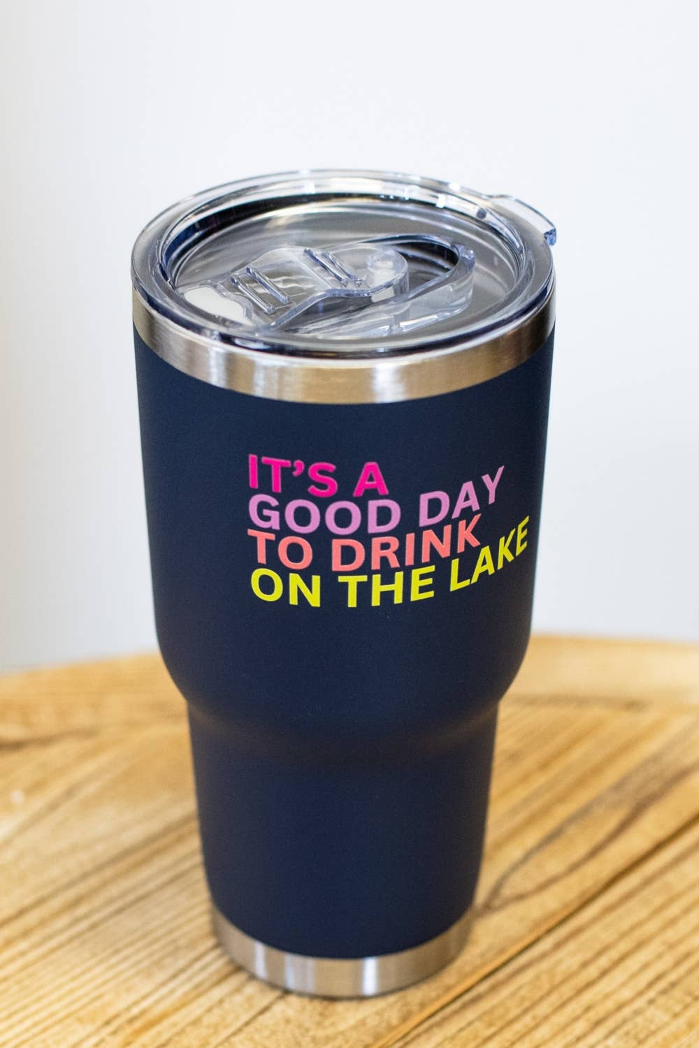 Navy "Drink On The Lake" 30oz Tumbler