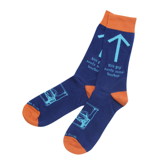 "This Guy Needs Some Bourbon" Socks