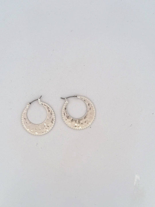 Silver Toni Hoop