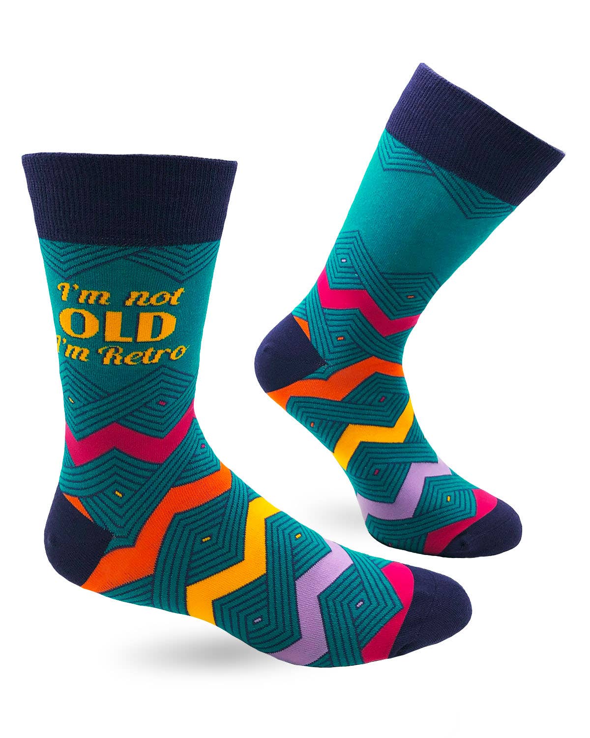 I'm Not Old I'm Retro Men's Novelty Crew Socks