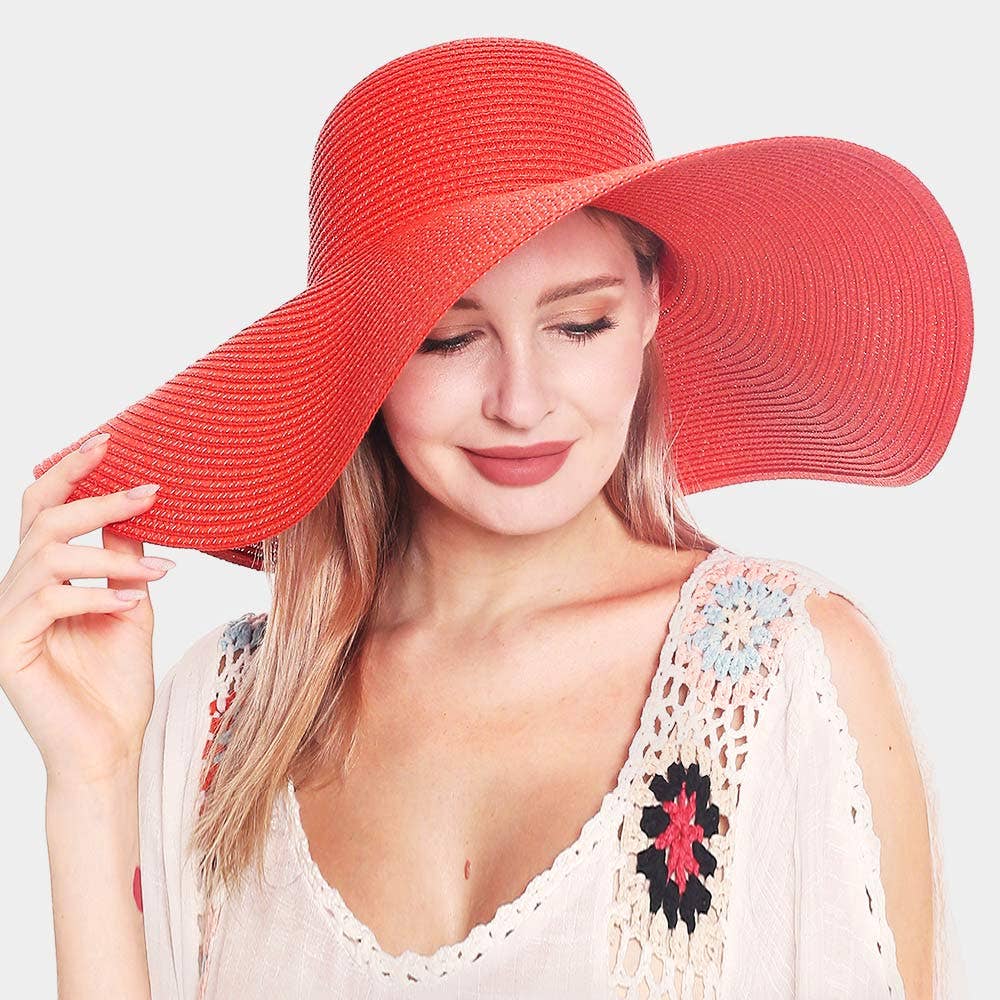 Solid Straw Sun Hat
: Beige