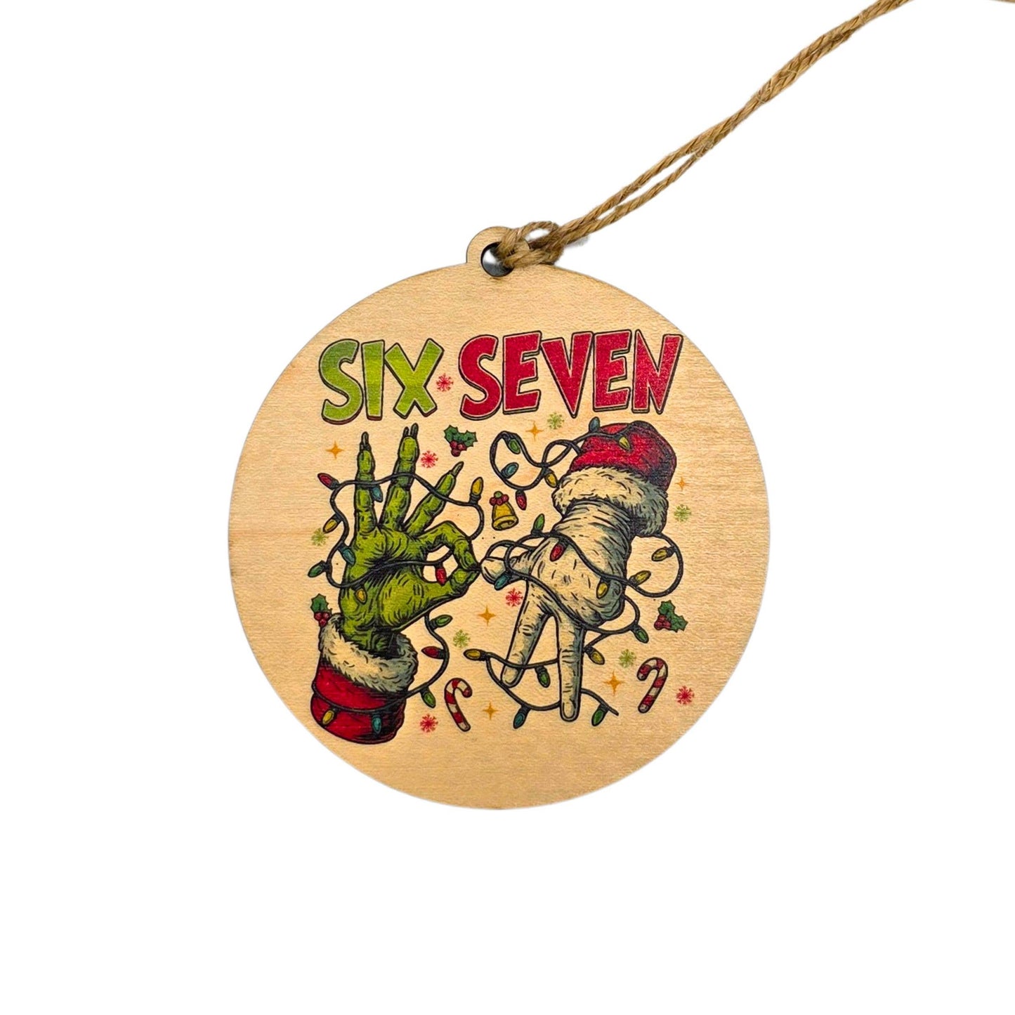 67 Grinch Santa Funny Christmas Ornament