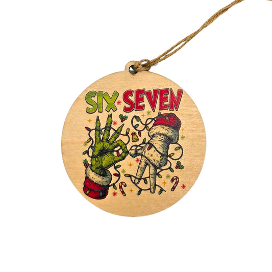 67 Grinch Santa Funny Christmas Ornament