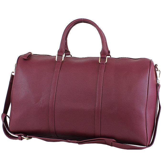 Leather Around Duffle Bag: Two Tone