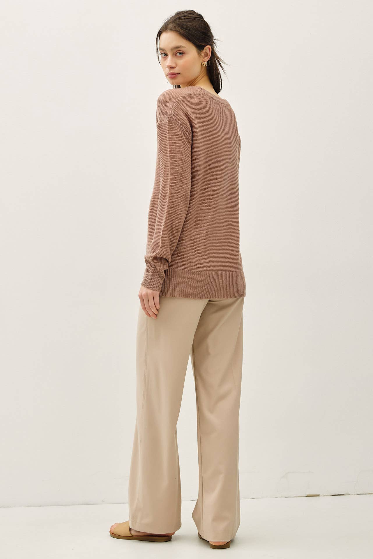 Coco Round Neck  Boyfriend Fit Sweater