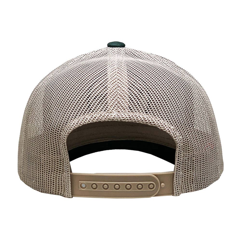 Tree Reindeer Bear Fish Outdoors Mesh Back Baseball Cap: White