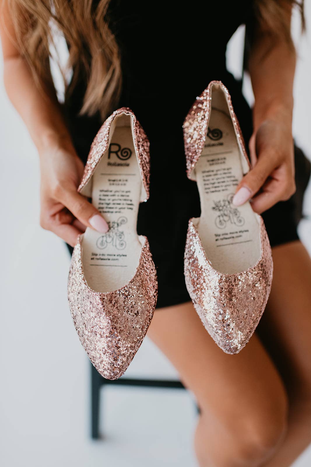 Rollasole Shoes-Sparkling Rose'