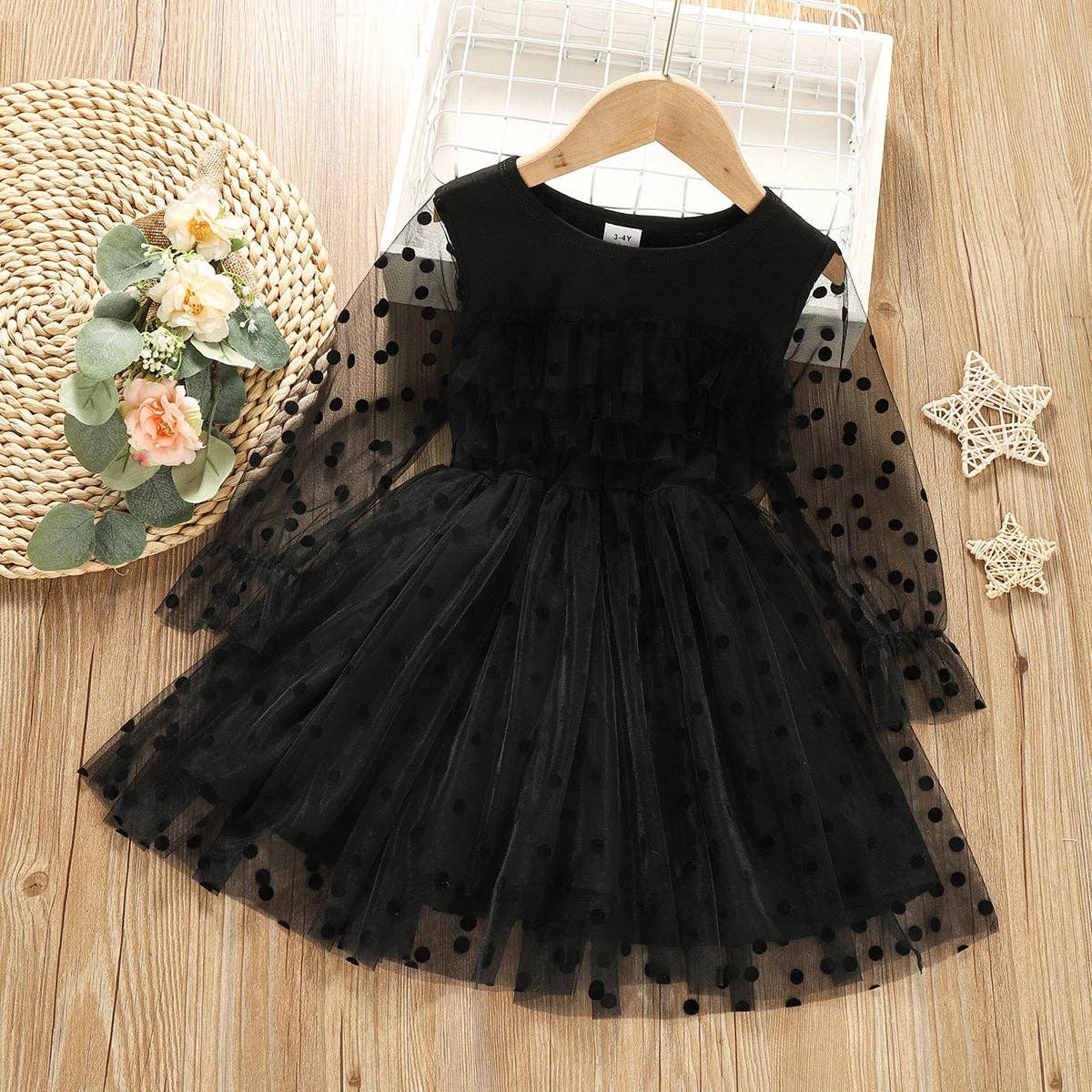 Black Baby Layered Tutu Dress