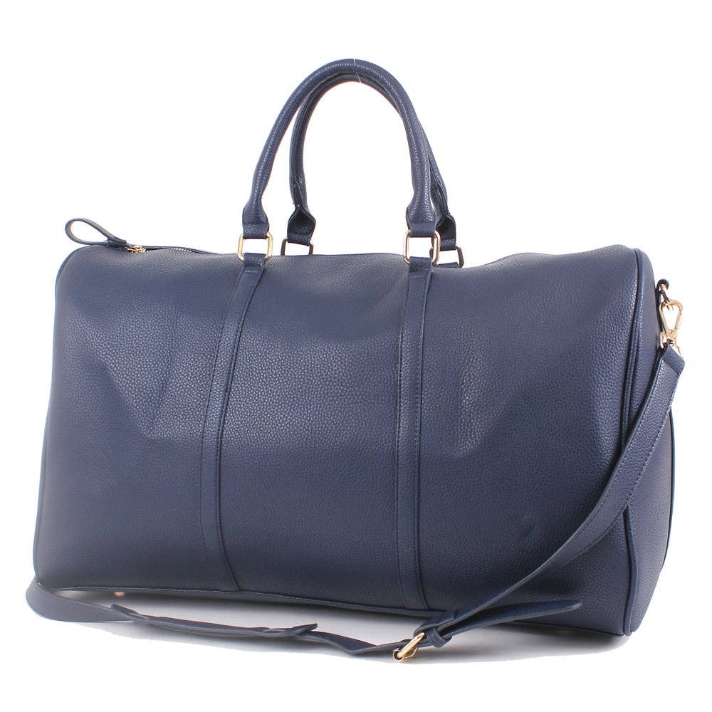 Leather Around Duffle Bag: Two Tone