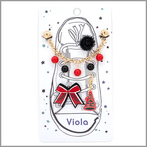 Black & Red Gameday Show Charms