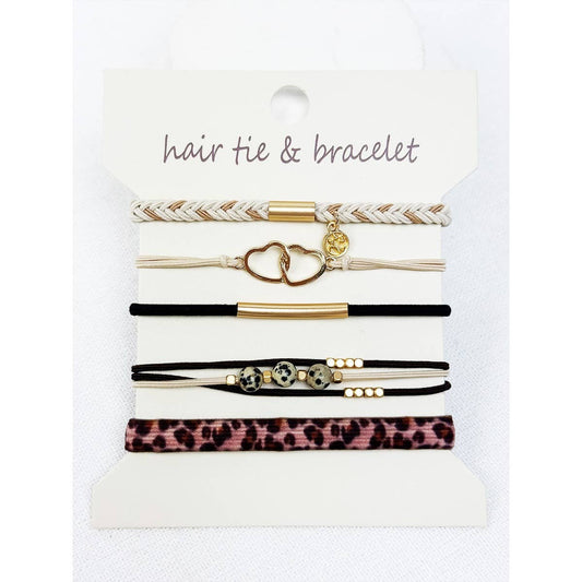 Love Themed Boho Hair Tie Bracelets