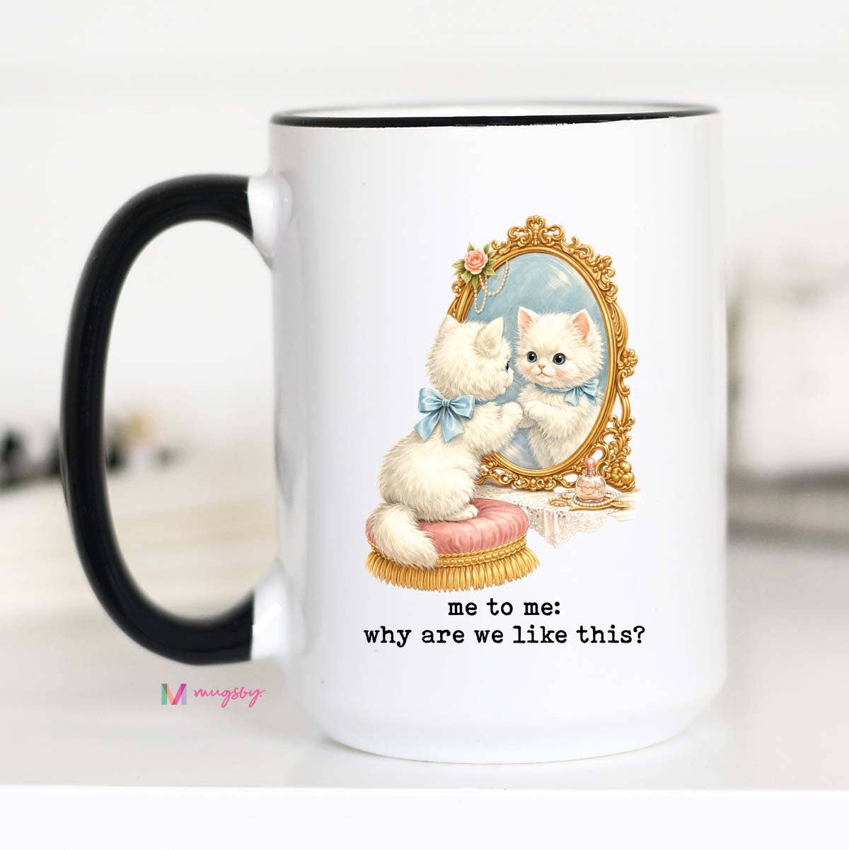Why Are We Like This Funny Cat Coffee Mug