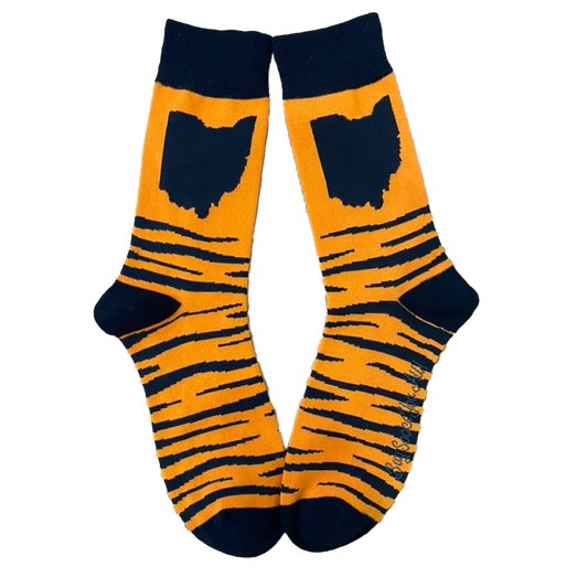 Ohio Bengals Stripes Men's Socks