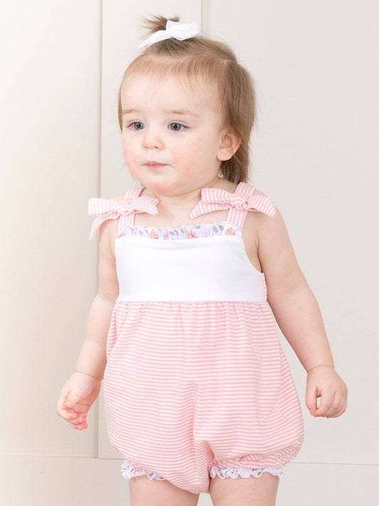 Blushing Bouquets Tank Ruffle Bubble Romper