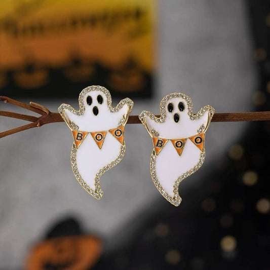 Jeweled Ghost Earrings
