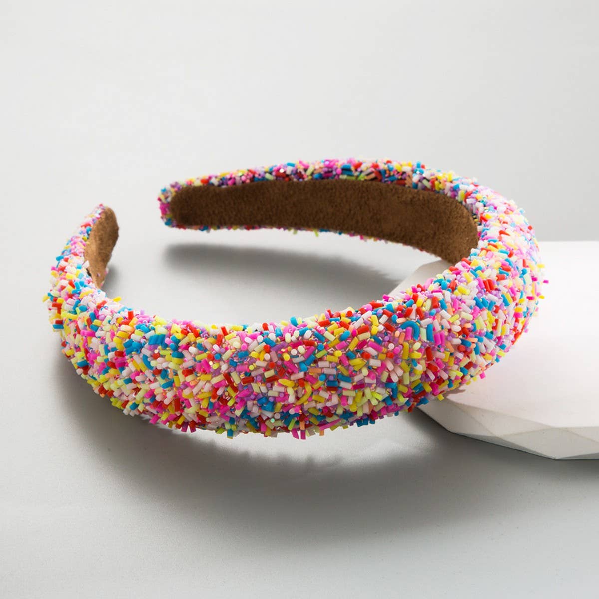 ICE CREAM CAKE ROUND HEAD HOOP HEADBAND_CWAHA07282: ROSE / (OS) 1