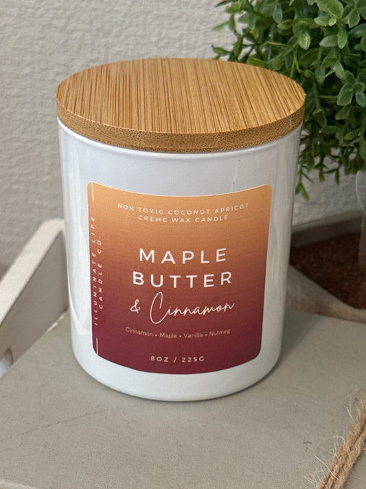 "Maple Butter & Cinnamon" Illuminate Life Candle