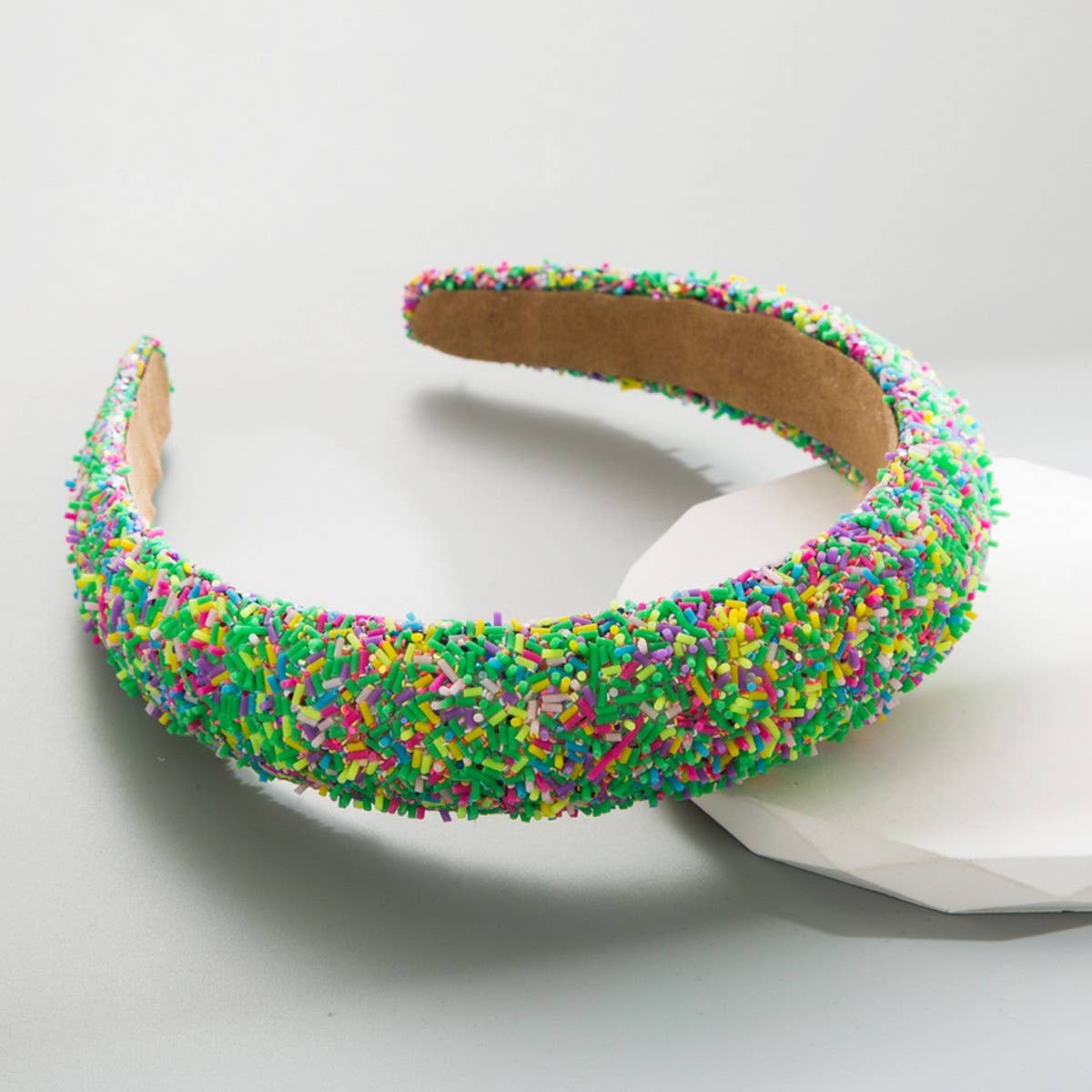 ICE CREAM CAKE ROUND HEAD HOOP HEADBAND_CWAHA07282: ROSE / (OS) 1