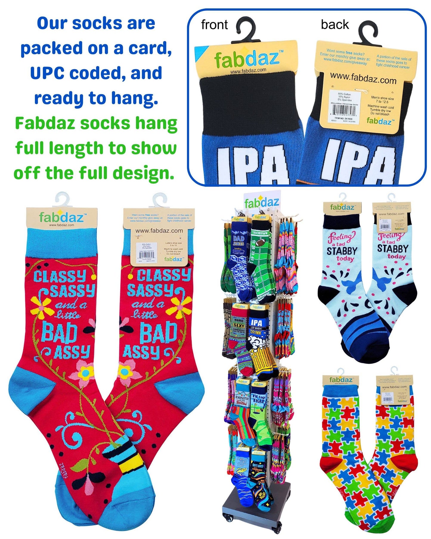 Proud Father of a Few Dumbass Kids Men's Novelty Crew Socks
