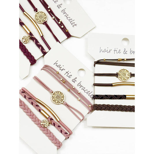 Boho Inspired Mandala Hair Tie Bracelets