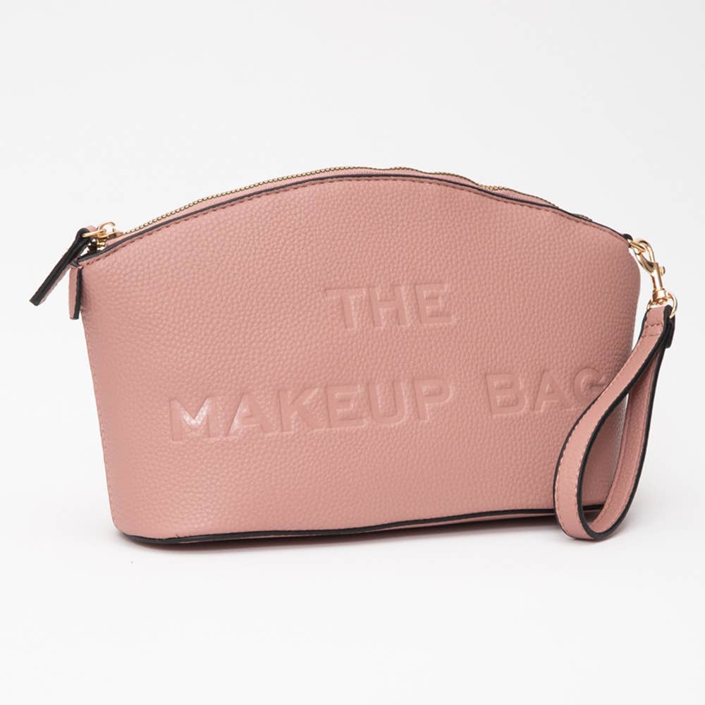 Faux Leather THE MAKE UP BAG Pouch Bag/Beauty Organizer Bag: Fuchsia