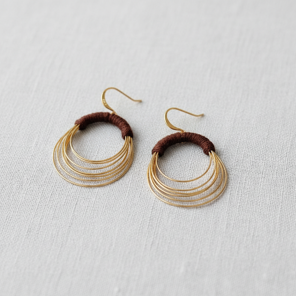 Exaggerated Geometric Wrap Earrings