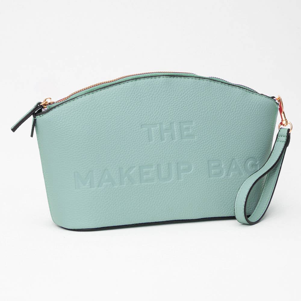 Faux Leather THE MAKE UP BAG Pouch Bag/Beauty Organizer Bag: Fuchsia