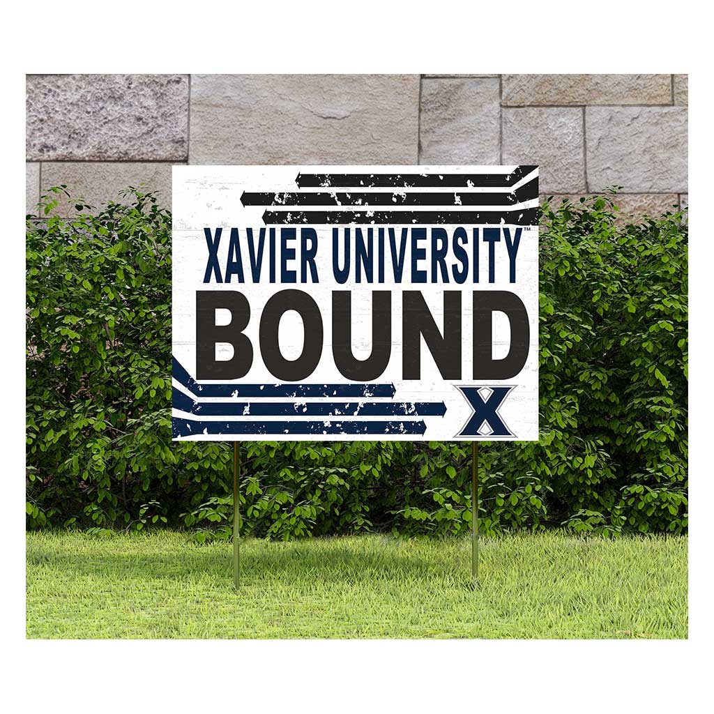 18x24 Lawn Sign Retro Bound Xavier Ohio Musketeers