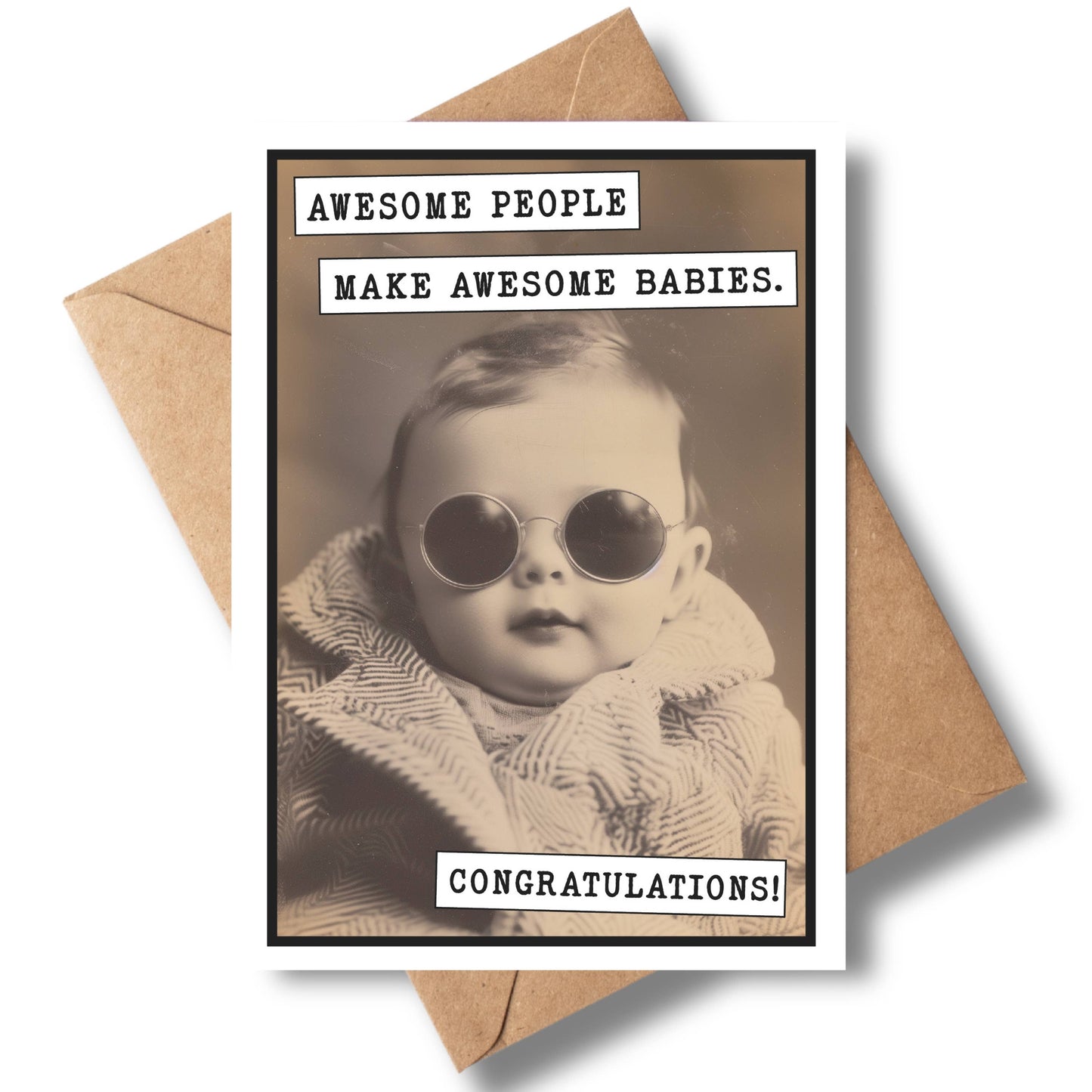 Funny Baby Shower Cards, Boy or Girl,Greeting Card