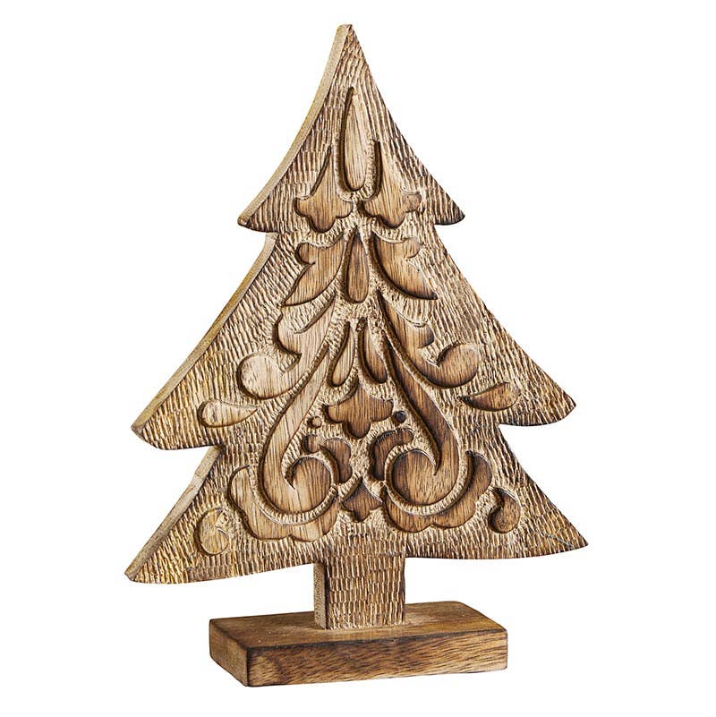 Carved Wood Xmas Tree