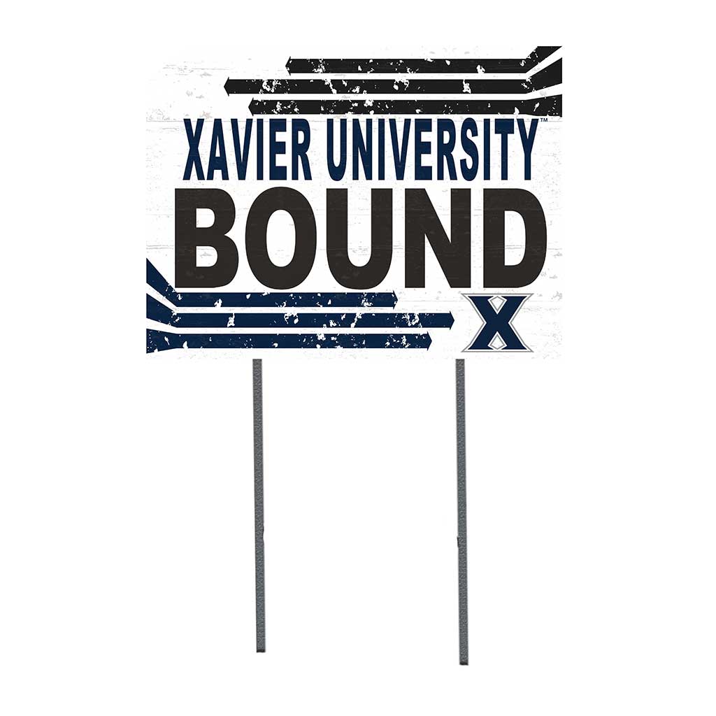 18x24 Lawn Sign Retro Bound Xavier Ohio Musketeers