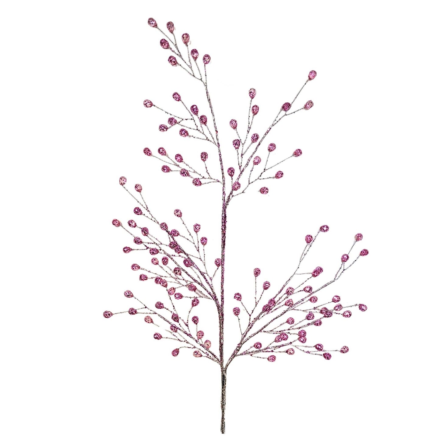 Pink Acrylic Glitter Bead Spray 26”