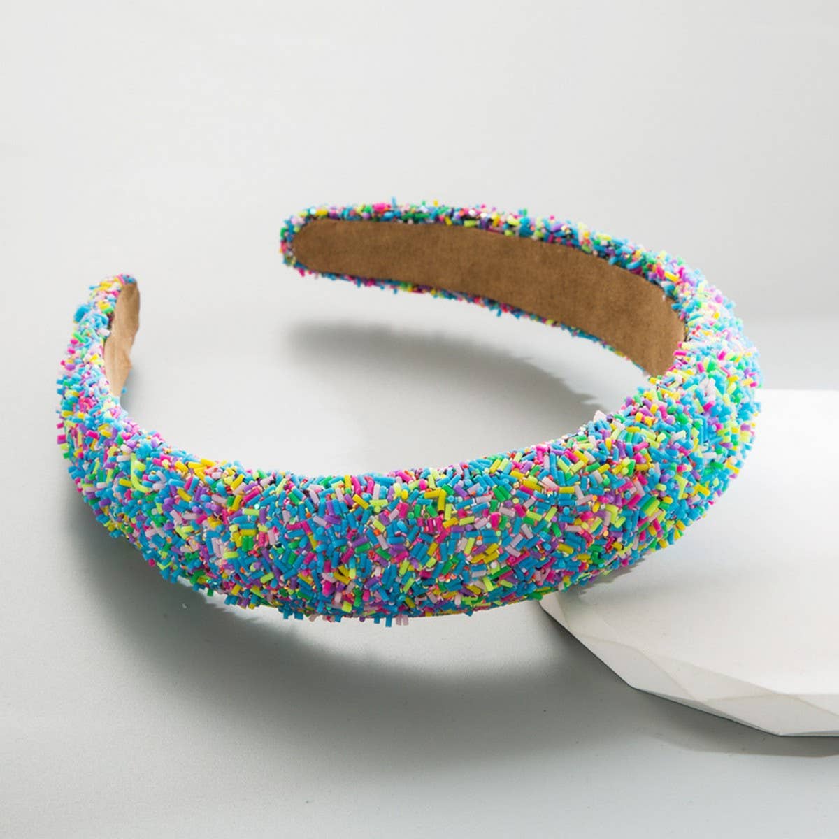 ICE CREAM CAKE ROUND HEAD HOOP HEADBAND_CWAHA07282: ROSE / (OS) 1