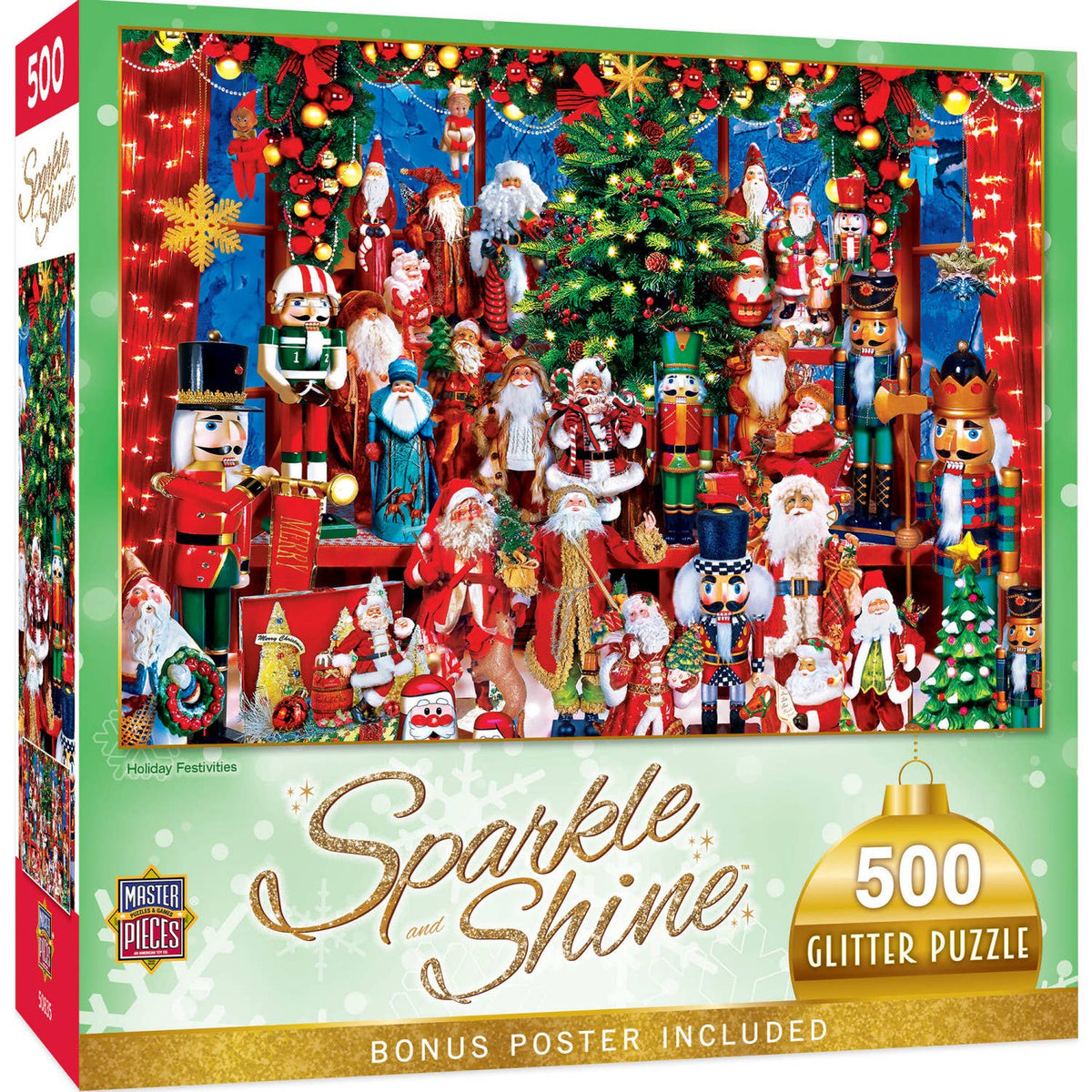 Sparkle & Shine - Holiday Festivities 500 pc Glitter Puzzle