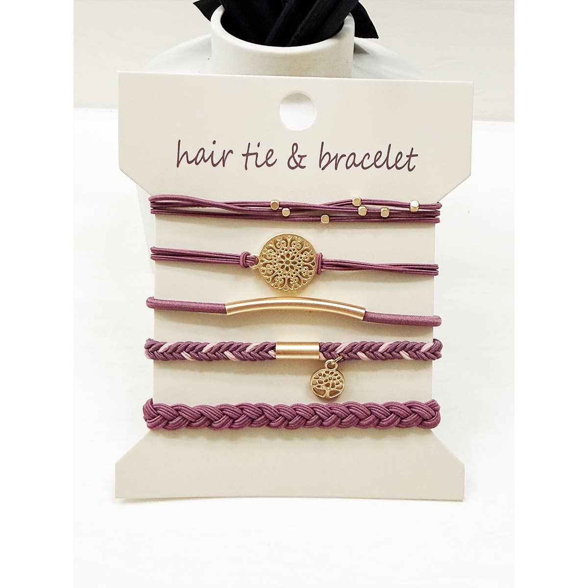 Boho Inspired Mandala Hair Tie Bracelets