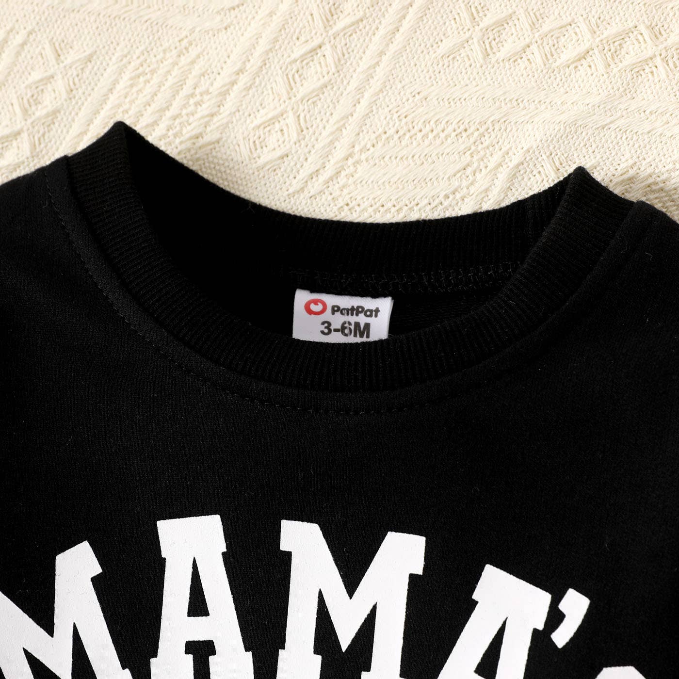 Black Mama's Boy Print Pullover