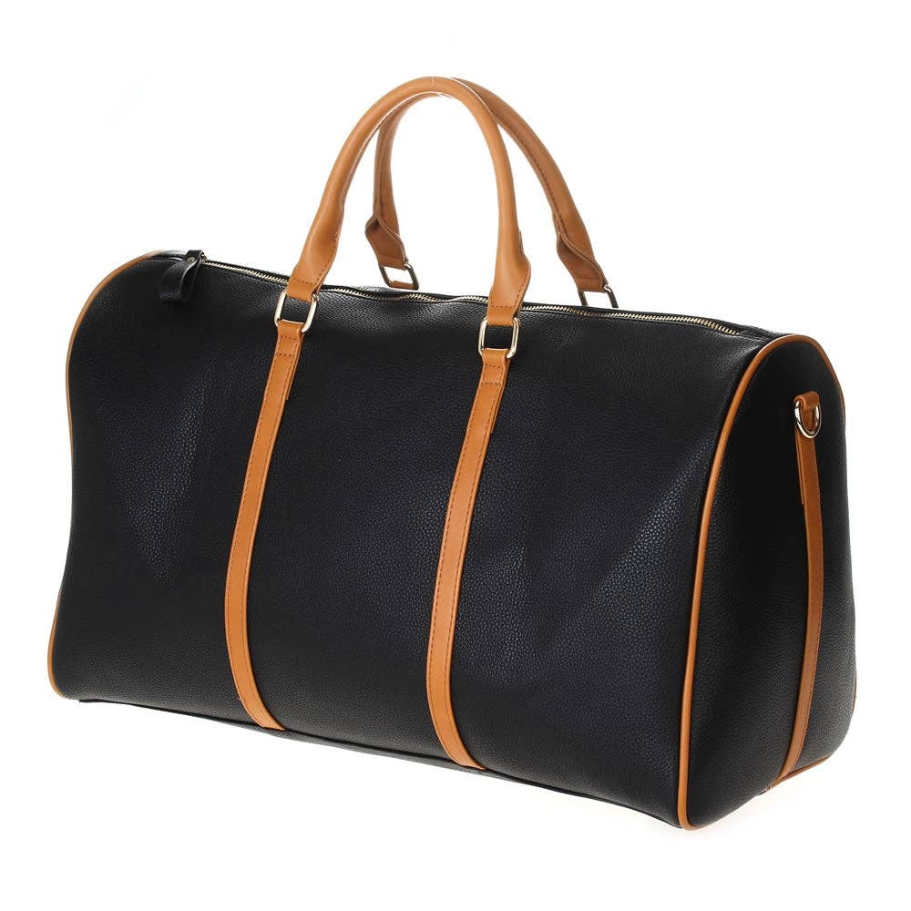 Leather Around Duffle Bag: Two Tone