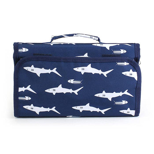 Shark Roll Up Cosmetic Bag