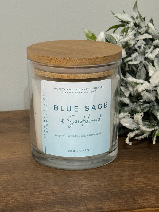 Blue Sage & Sandalwood Illuminate Life Candle
