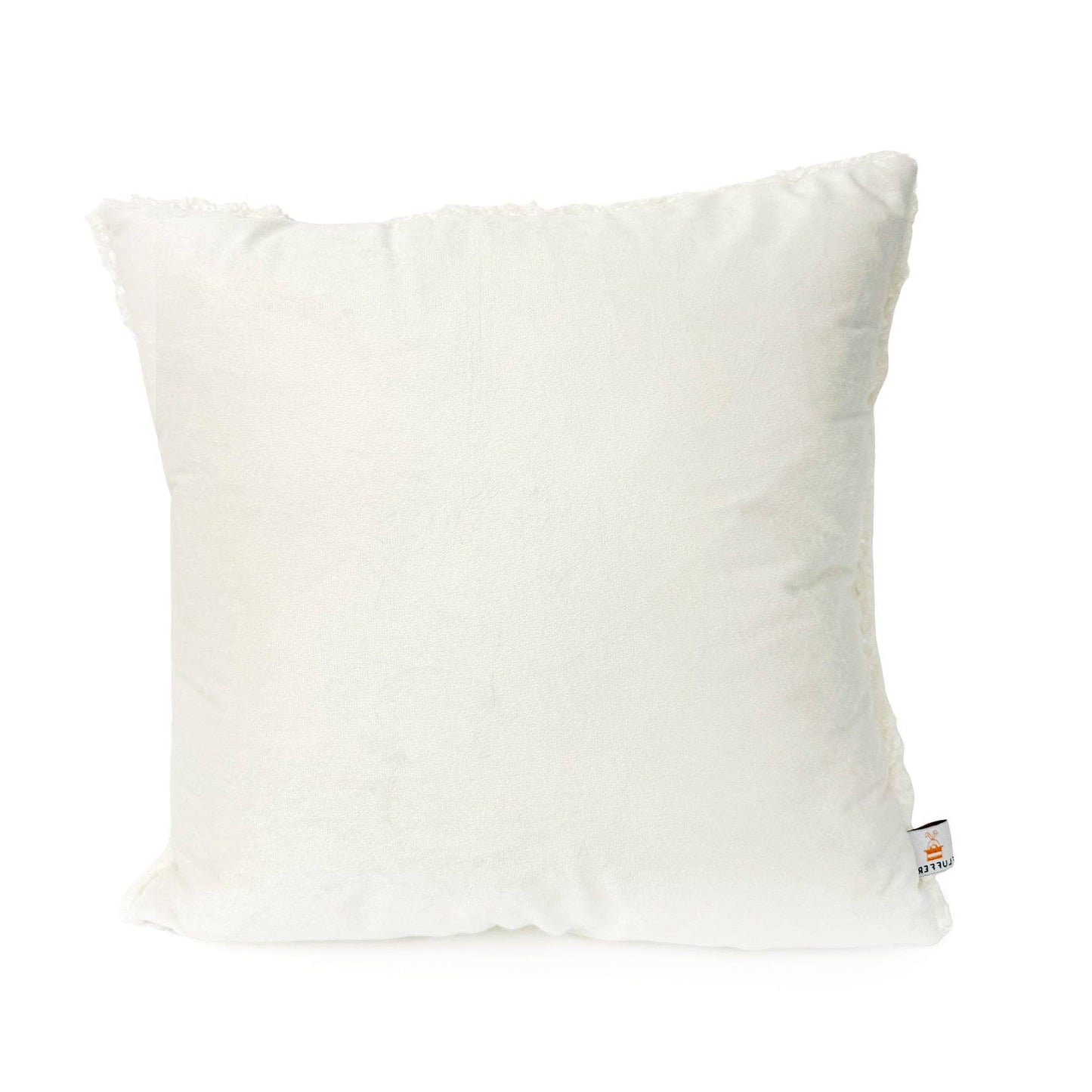 Cozy Teddy Throw Pillow, White