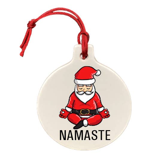 "Santa Namaste" Ornament