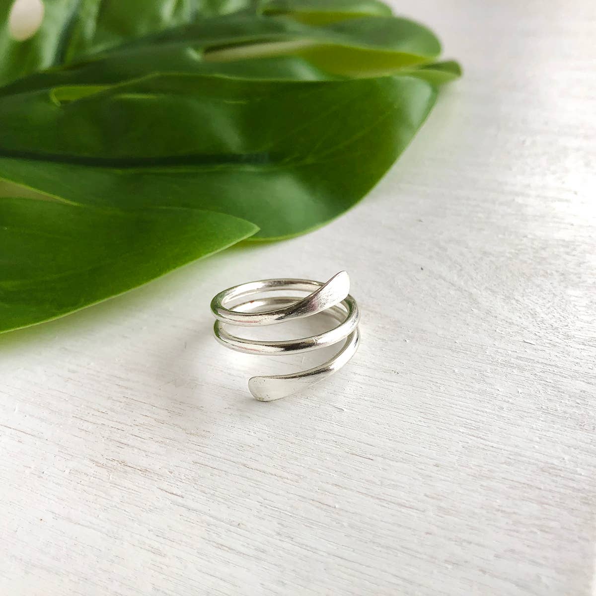 Coiled Wrap Ring - Silver