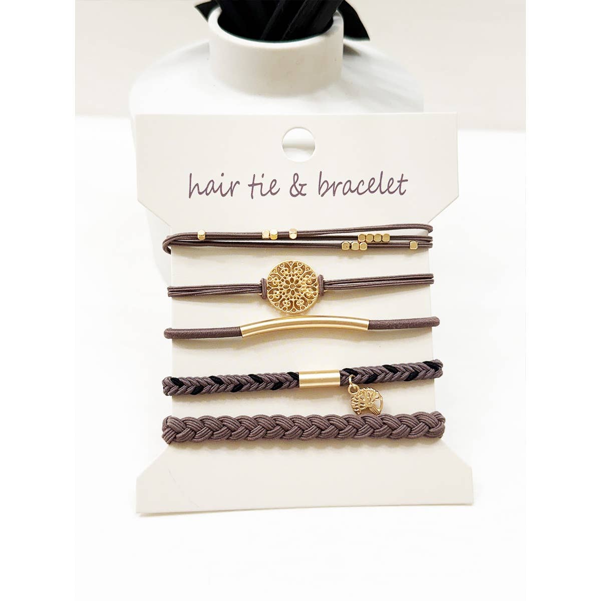 Boho Inspired Mandala Hair Tie Bracelets