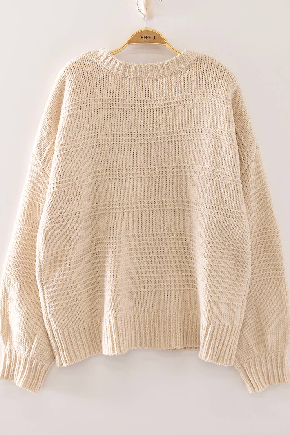 12W3747N-Boat Neck Oversized Knit Sweater: SAGE / S-M-L/2-2-2