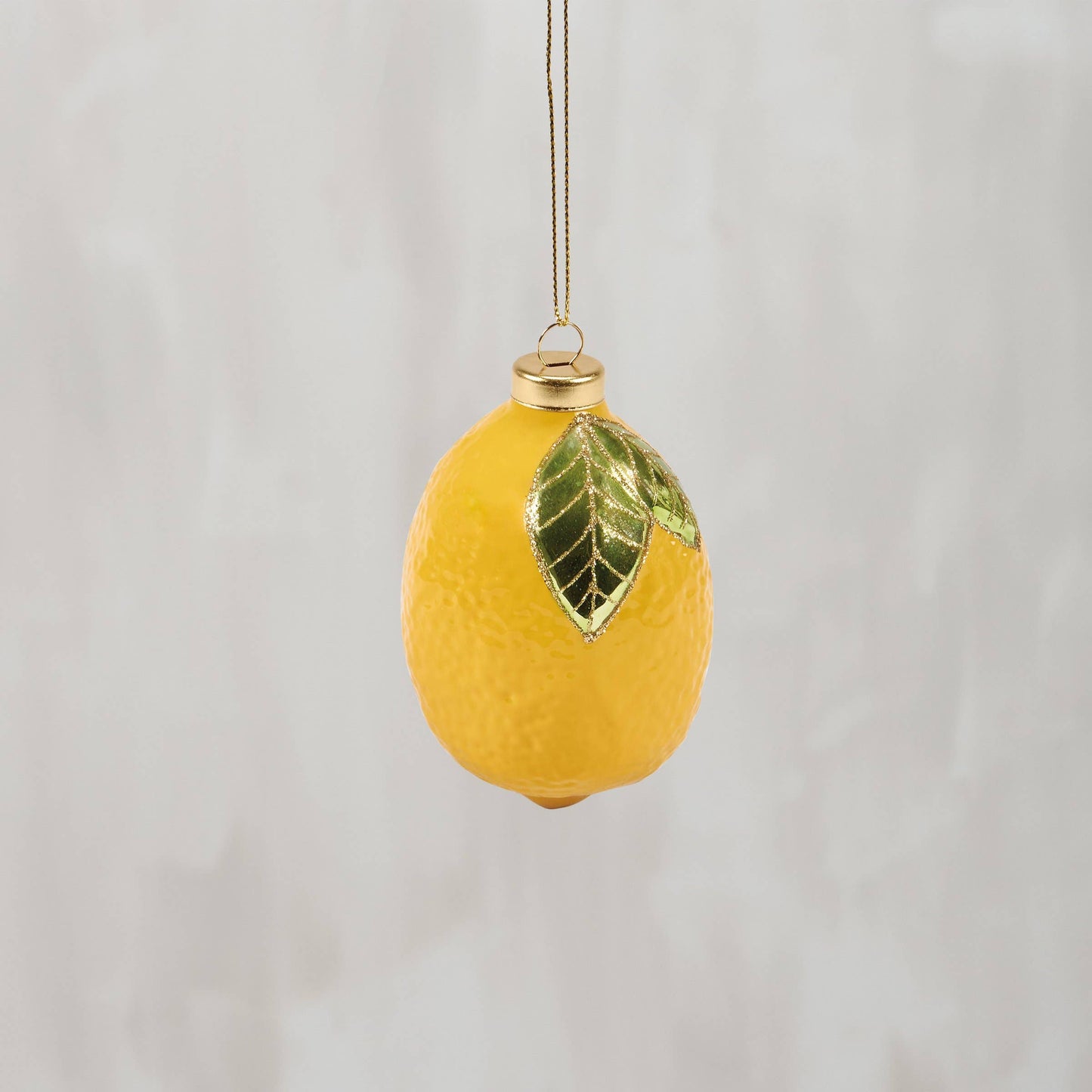 Glass Lemon Ornament