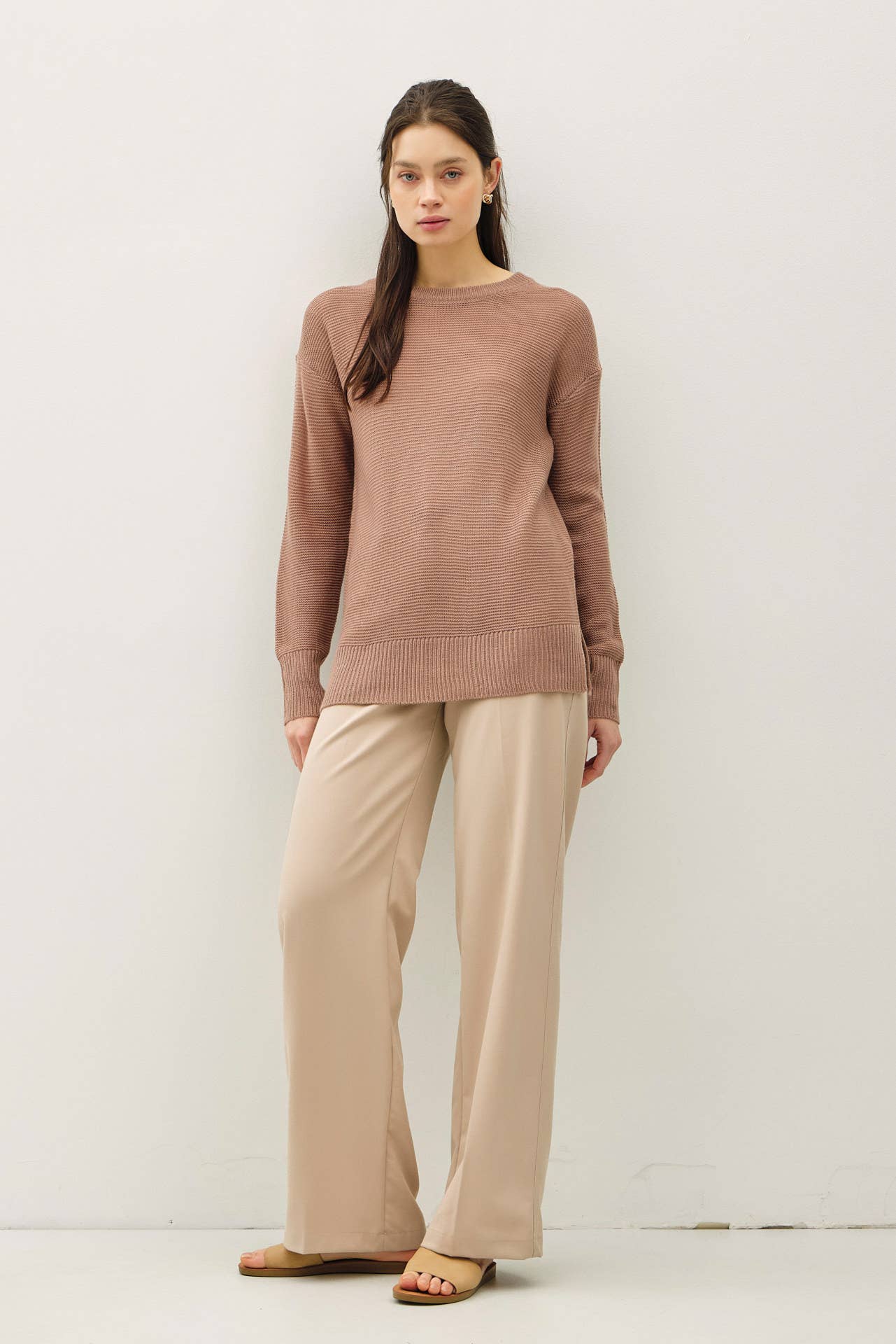Coco Round Neck  Boyfriend Fit Sweater