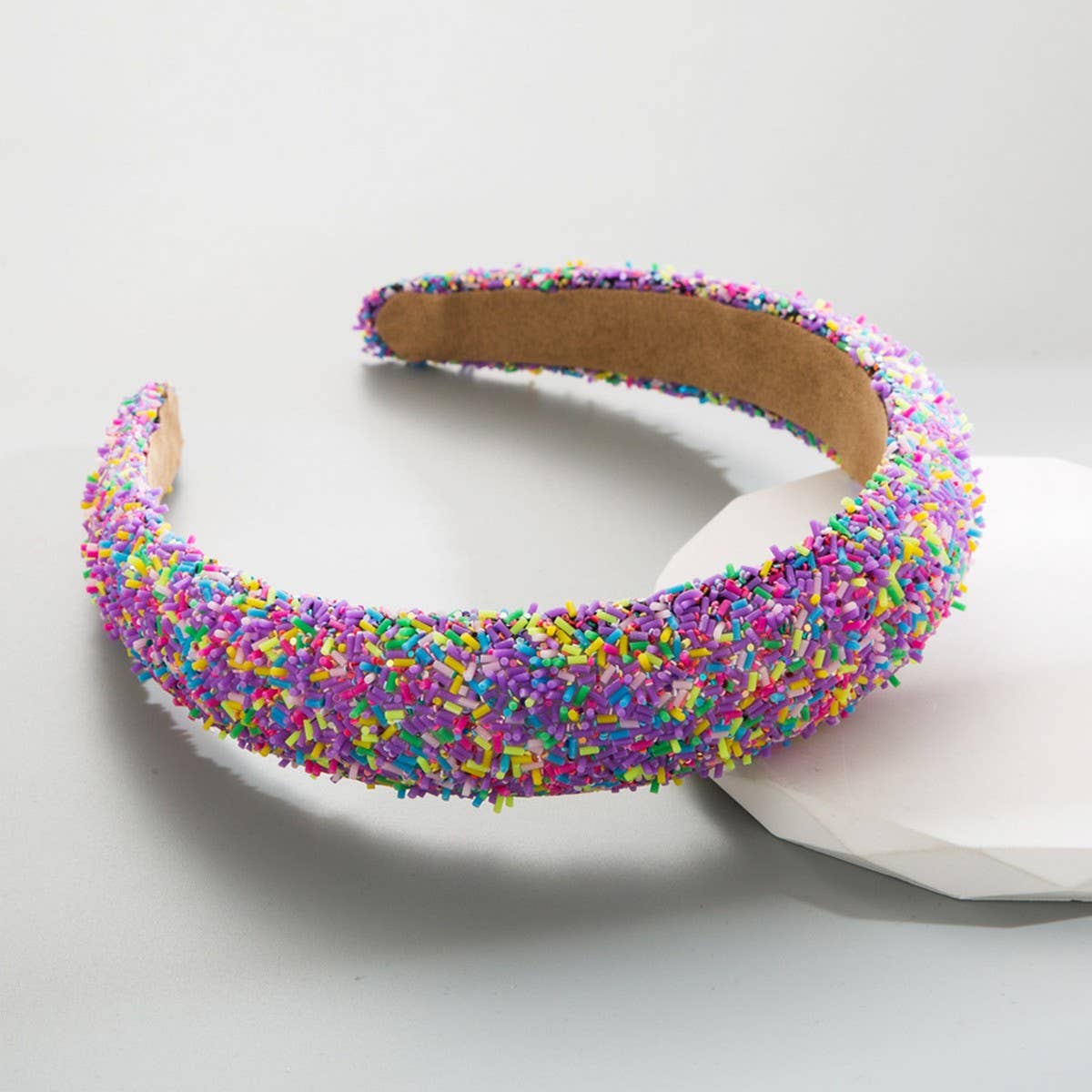 ICE CREAM CAKE ROUND HEAD HOOP HEADBAND_CWAHA07282: ROSE / (OS) 1