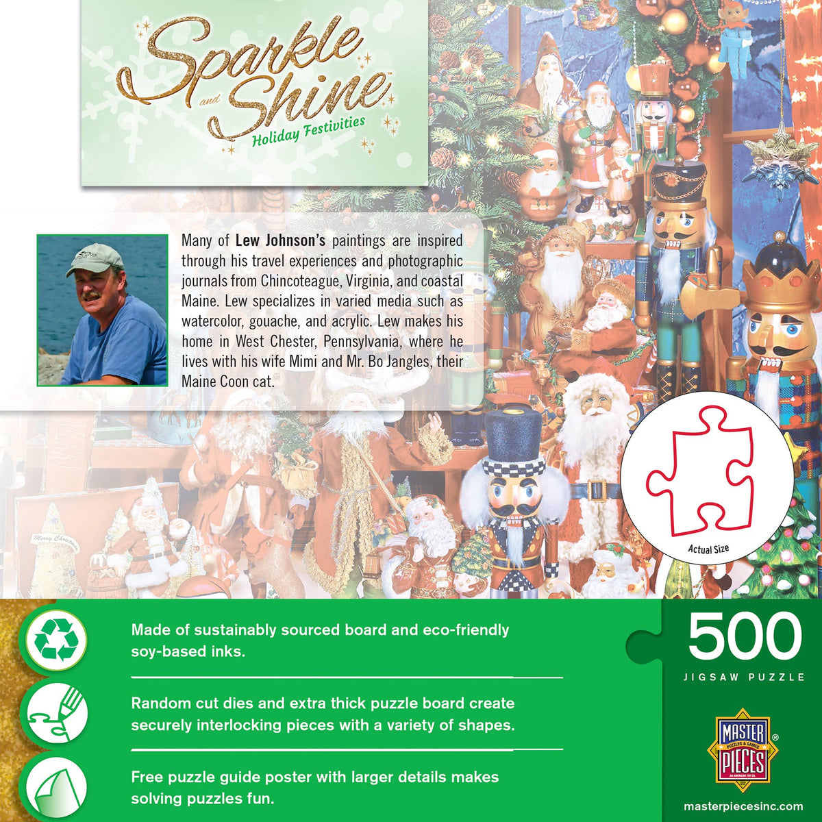 Sparkle & Shine - Holiday Festivities 500 pc Glitter Puzzle