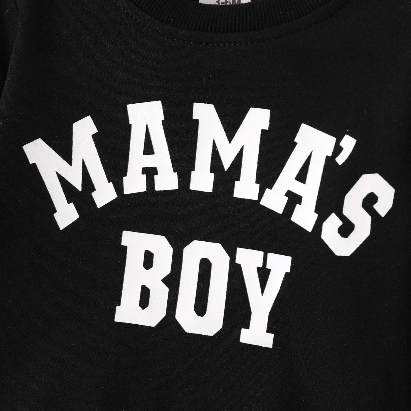 Black Mama's Boy Print Pullover